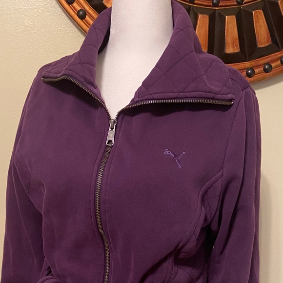 Puma Quilted Lifestyle Jacket Purple Large